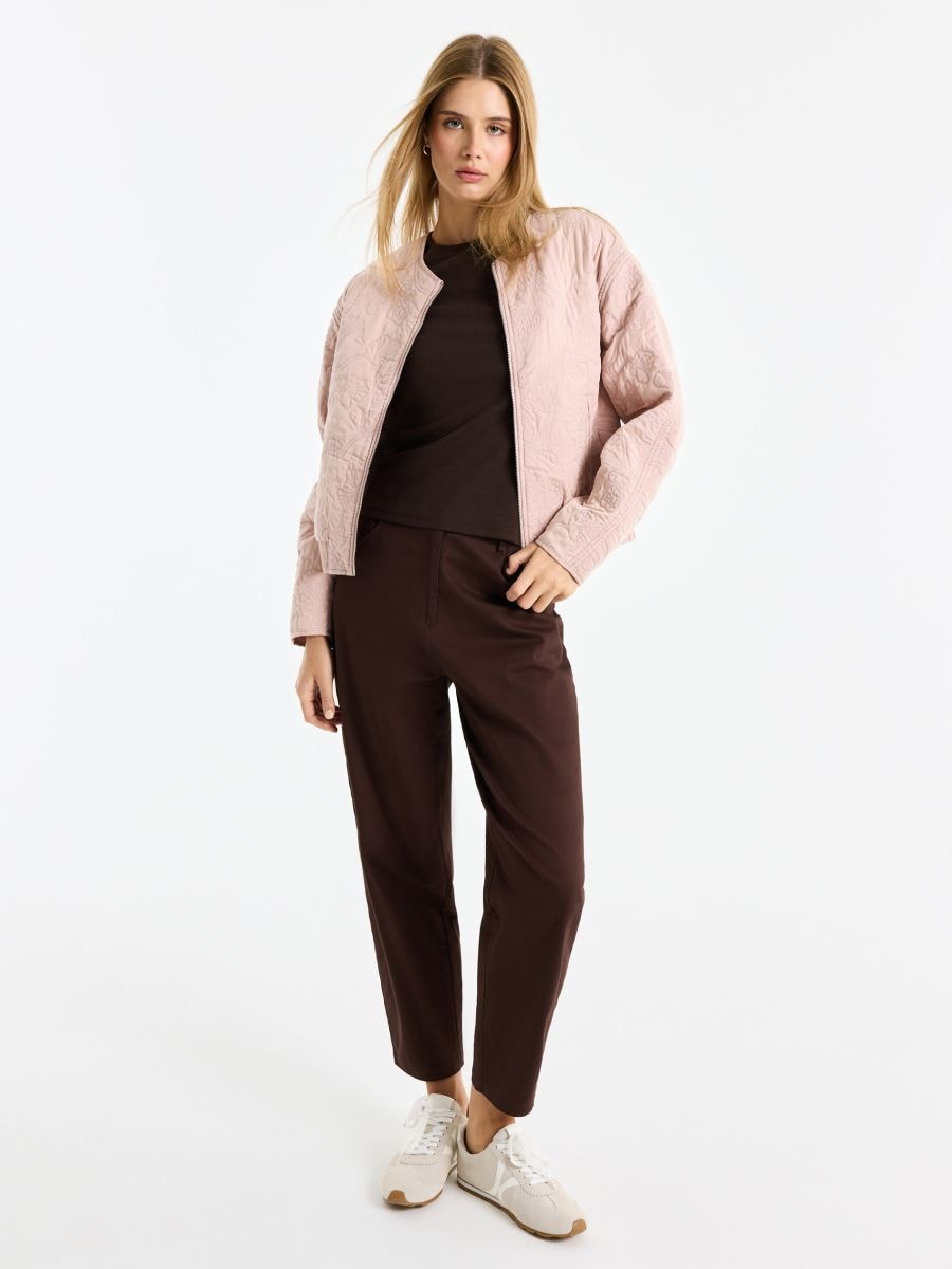 Kurtka bomberka - różowy - MOHITO