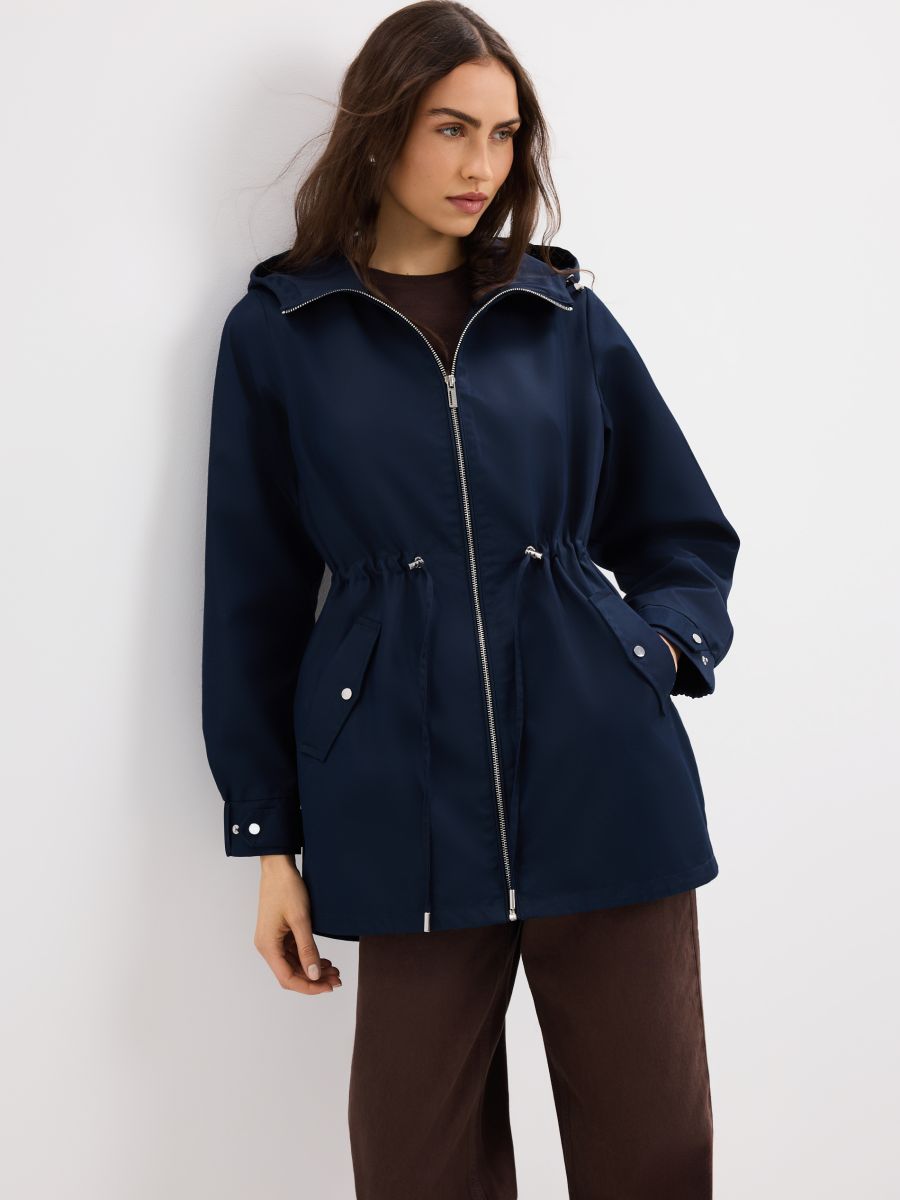 Kurtka parka - granatowy - MOHITO