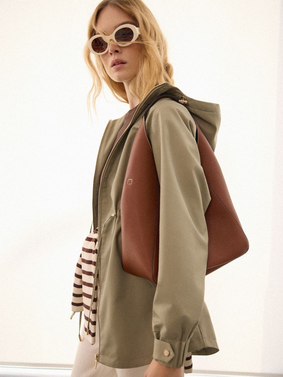 Zielona kurtka parka Zielona kurtka parka - oliwkowy - MOHITO