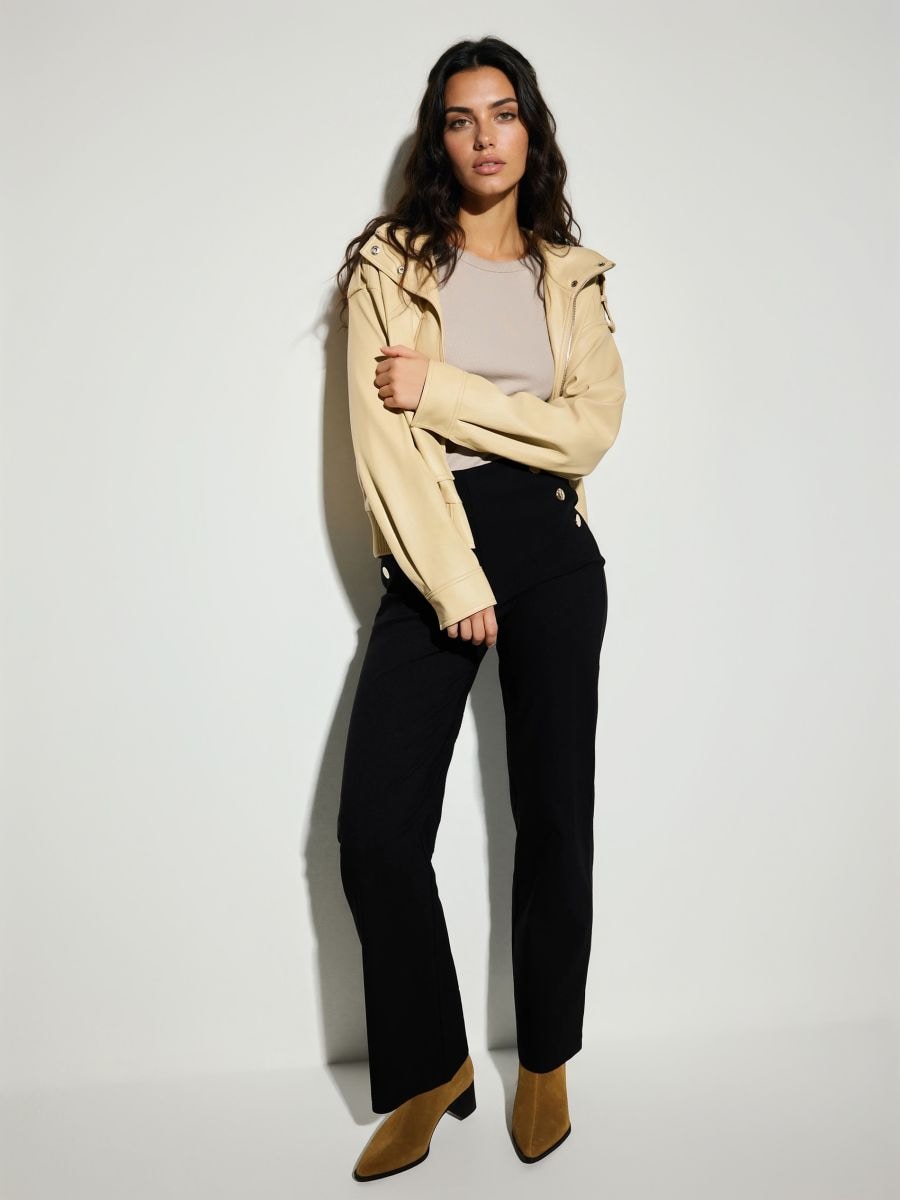 Pantaloni - Negru - MOHITO