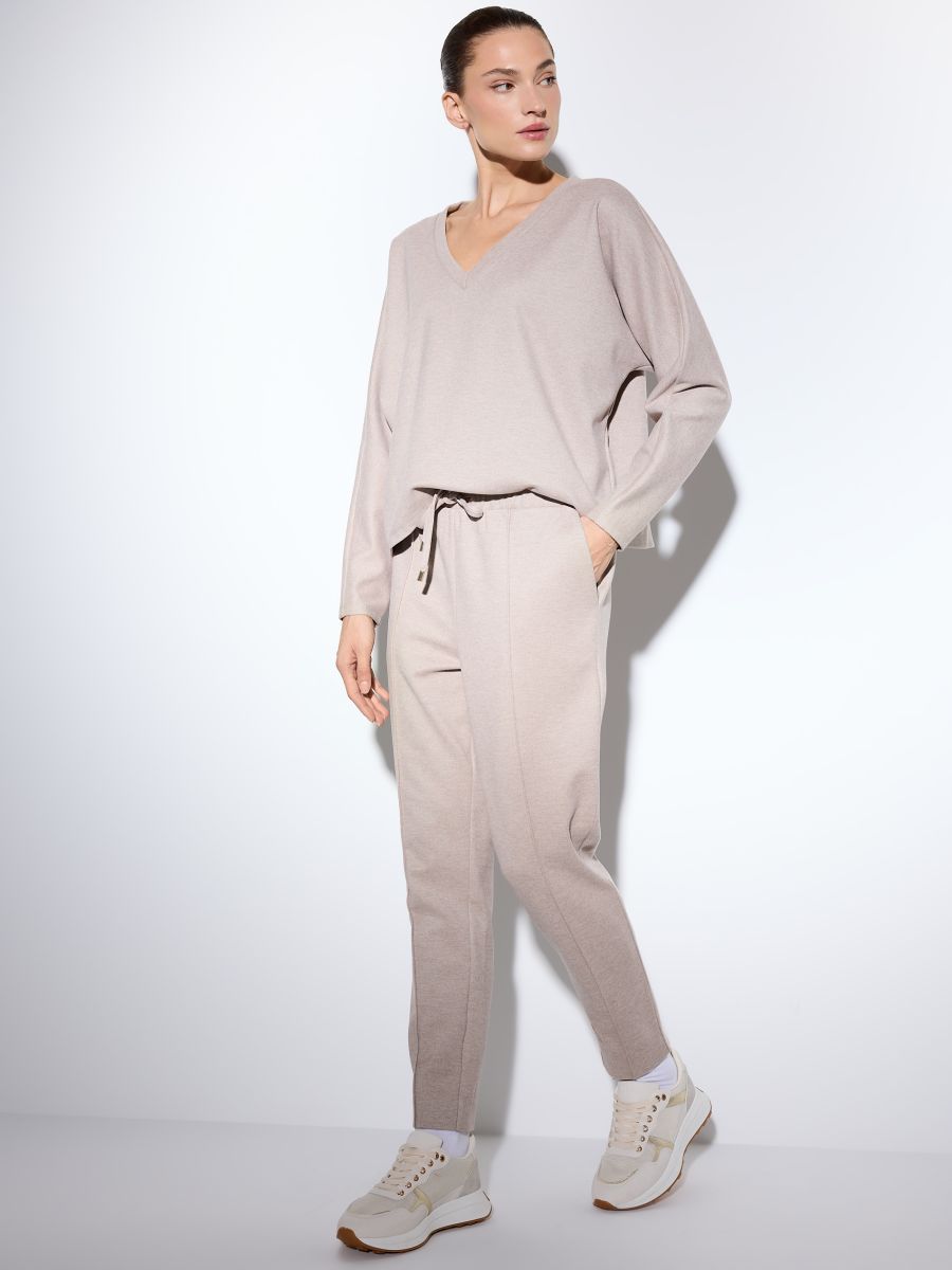 Spodnie dresowe Spodnie dresowe - beżowy - MOHITO