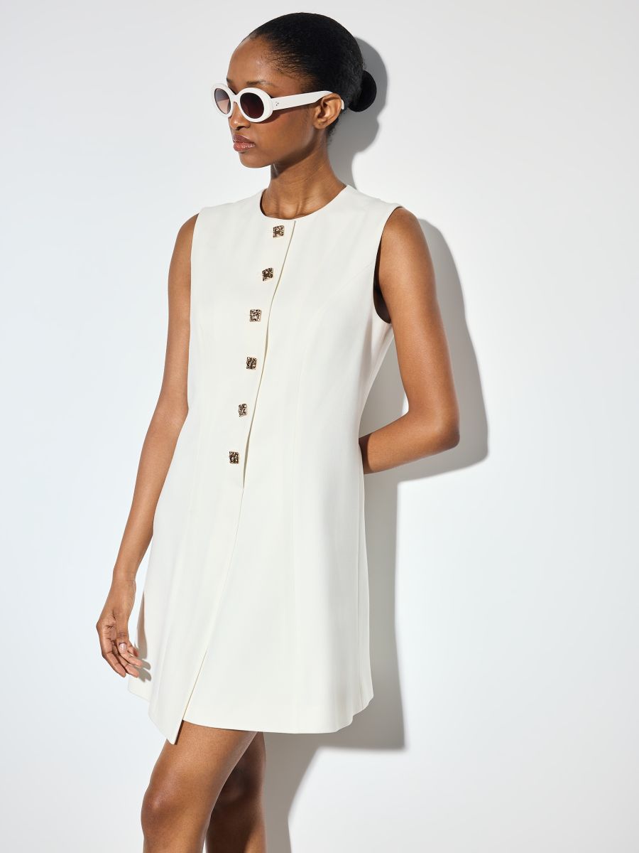 Sukienka mini - kremowy - MOHITO