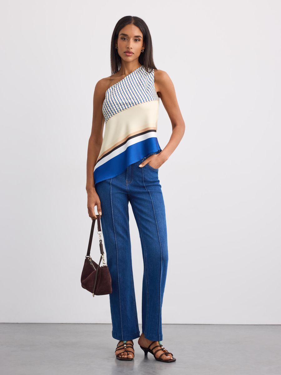 Jeansy flare Jeansy flare - niebieski - MOHITO