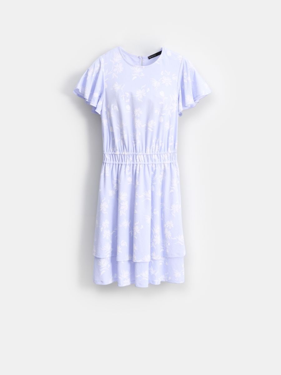 Sukienka mini z modalem Sukienka mini z modalem - błękitny - MOHITO