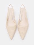 Туфлі на низьких підборах - бежевий - MOHITO - small2