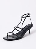 Sandály na vysokém podpatku - černá - MOHITO - small3