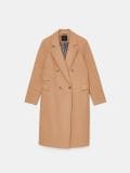Topeltrevääriga oversized-lõikega mantel - beež - MOHITO - small1