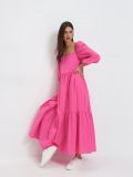 Bawełniana sukienka maxi - różowy - MOHITO - small3