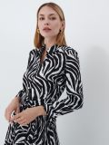 Szmizjerka ze zwierzęcym printem - biały - MOHITO - small3