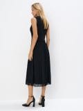 Midi haljina s plisiranom suknjom - crno - MOHITO - small4