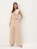 Pantalone širokih nogavica - bež - MOHITO - small1