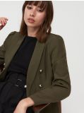 Dwurzędowa marynarka - khaki - MOHITO - small1