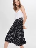 Spódnica midi w groszki - czarny - MOHITO - small4
