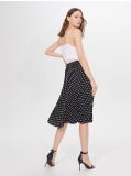 Spódnica midi w groszki - czarny - MOHITO - small5