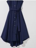 Bawełniana szmizjerka - granatowy - MOHITO - small8