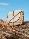 Torebka saddle bag - beżowy - MOHITO - small1