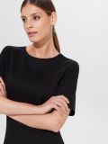 Dopasowana sukienka midi - czarny - MOHITO - small3