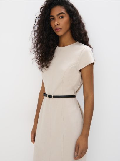Tie-waist mini dress