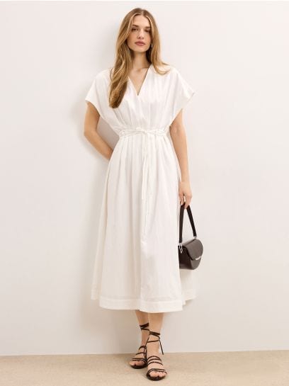 Flared midi dress