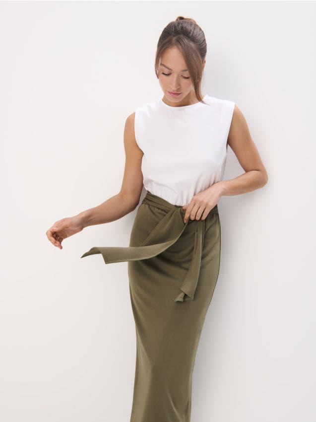 Rochie midi din bumbac