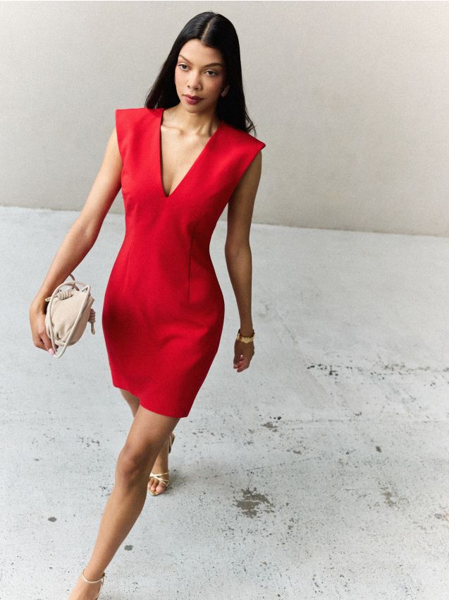 Rochie mini cu decolteu în V