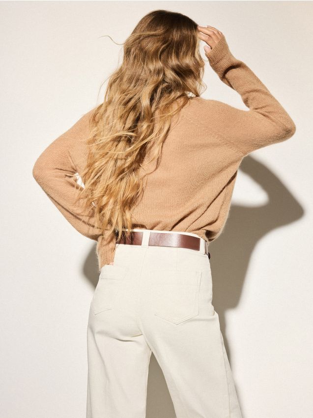 Pulover cu adaos de lână