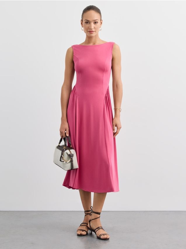 Rochie midi cu bretele