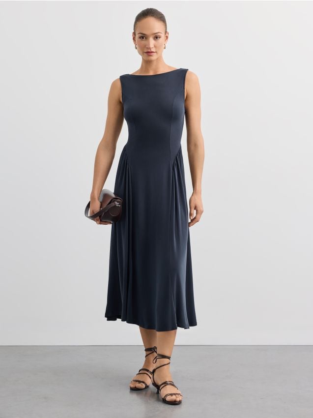 Rochie midi cu bretele