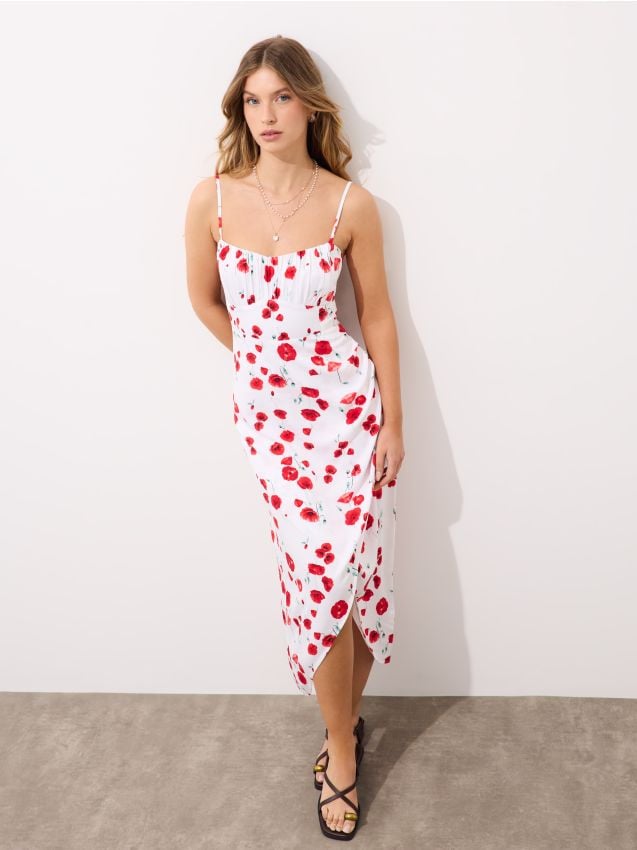 Rochie midi cu bretele