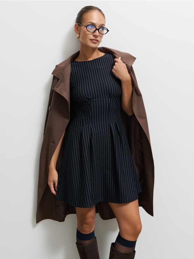 Rochie mini cu dungi