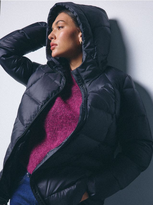 Mohito - Капитонирано яке със синтетичен пълнеж - черен