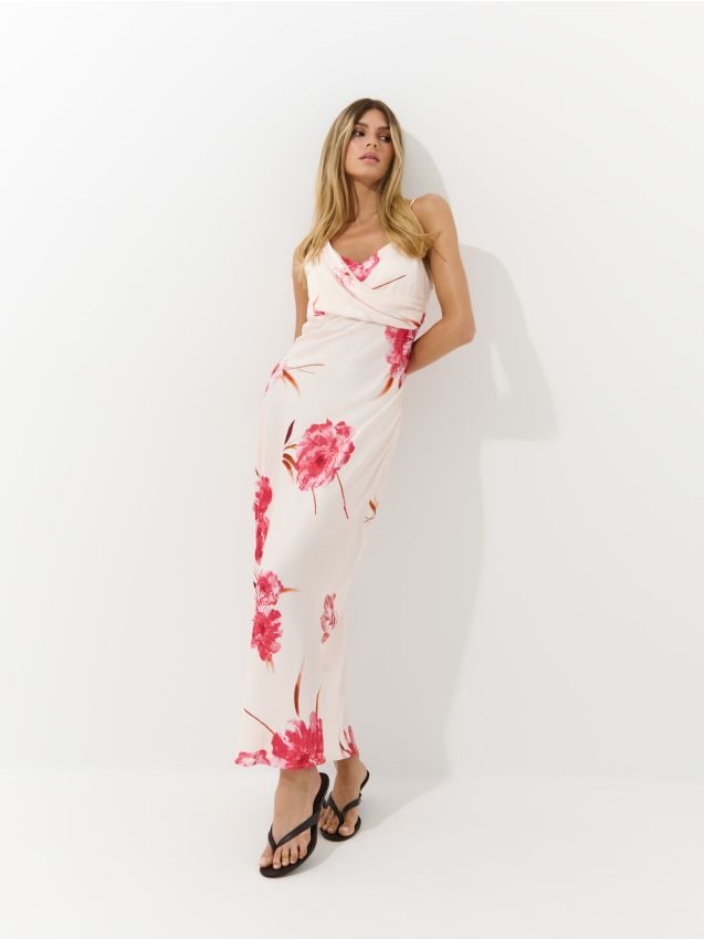 Rochie maxi din satin