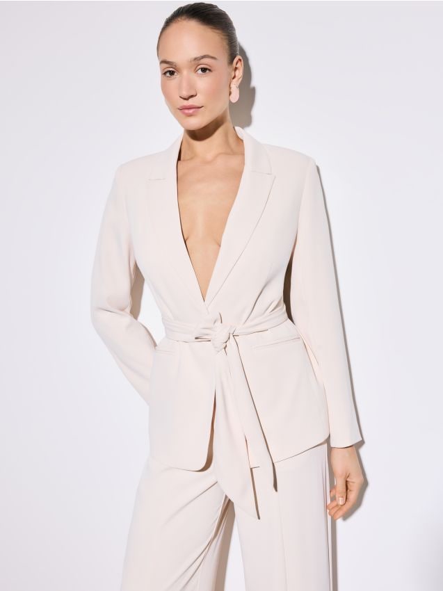 Mohito - Сако с връзки - кремaво