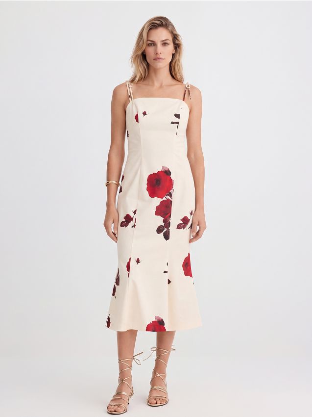 Rochie midi mulată