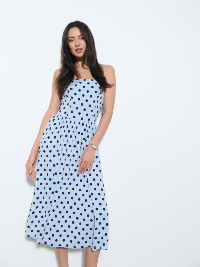 Rochie midi cu buline