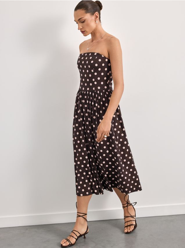 Rochie midi cu buline