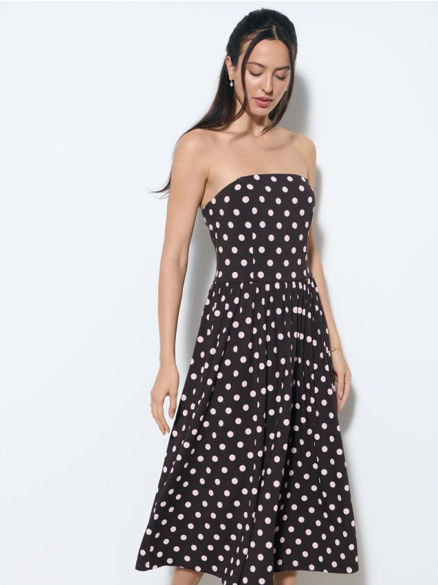 Rochie midi cu buline