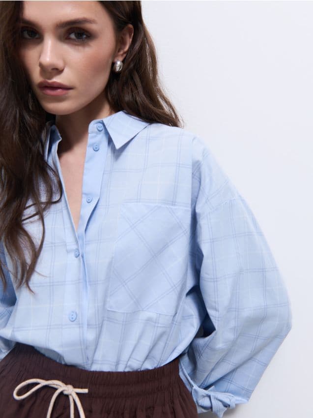 Cămașă cu conținut ridicat de bumbac