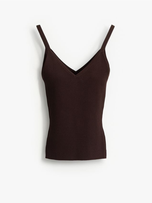 Mohito - Топ с презрамки - кафяво