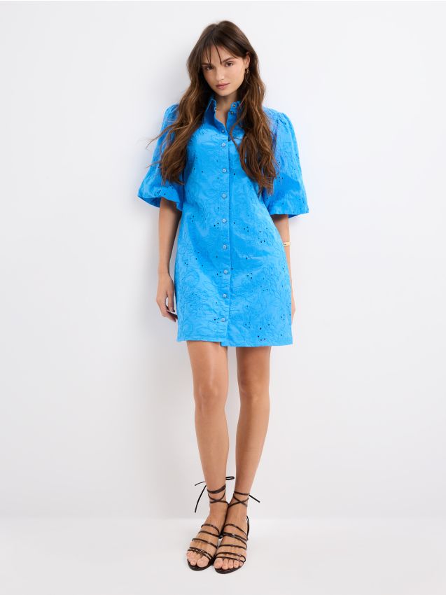 Rochie mini tip cămașă