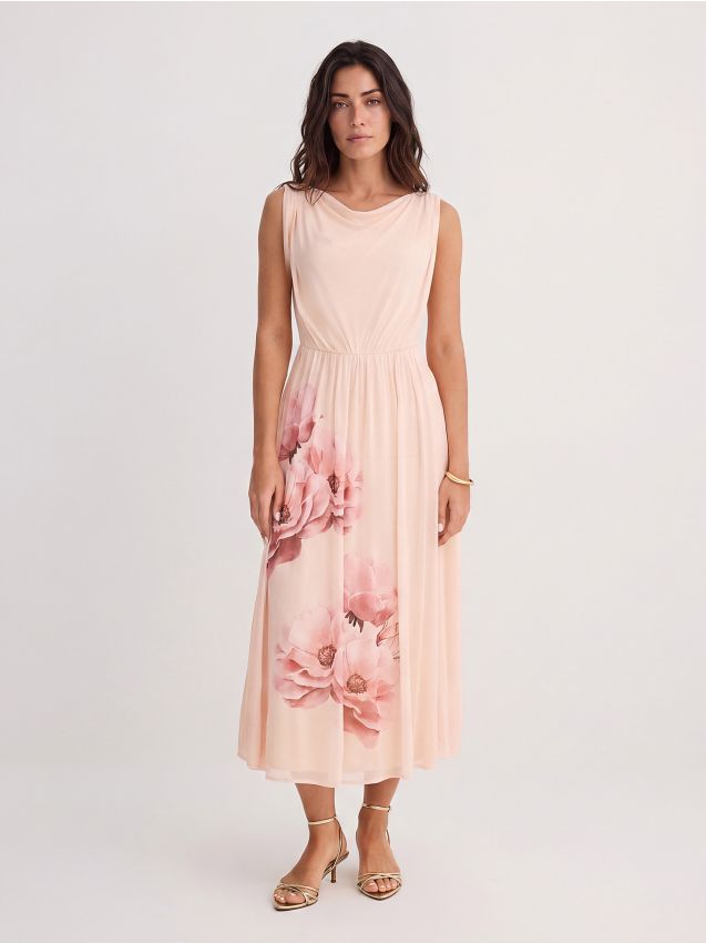 Rochie maxi cu flori