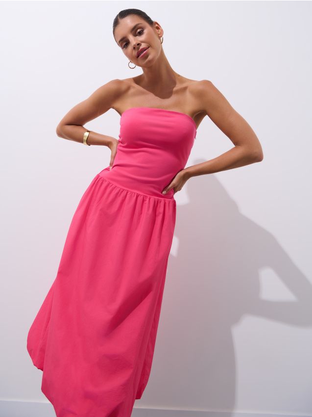 Rochie de bumbac maxi