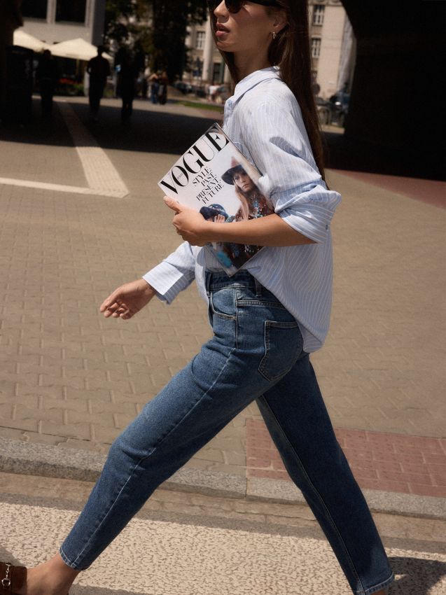 Blugi mom slim
