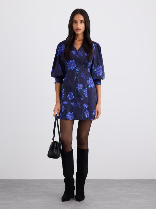 Rochie mini cu flori