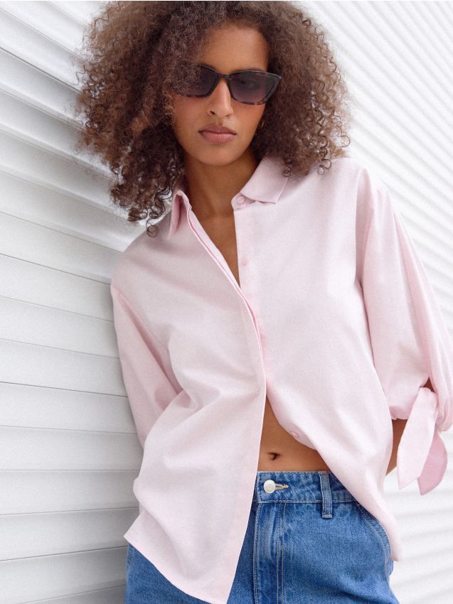 Cămașă cu mâneci bufante