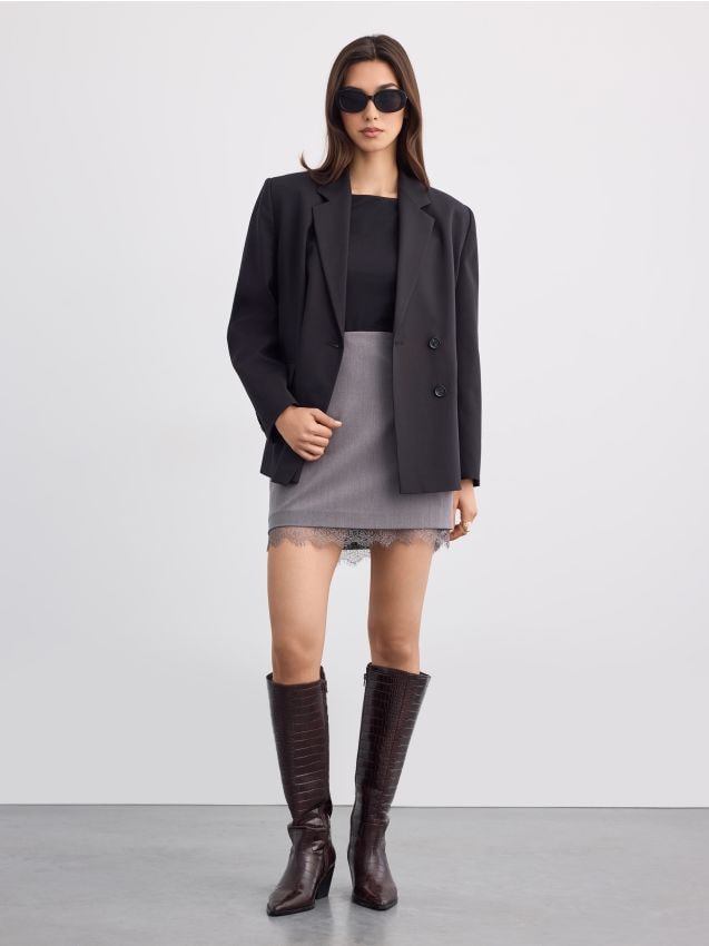 Mohito - LADIES` SKIRT - сиво