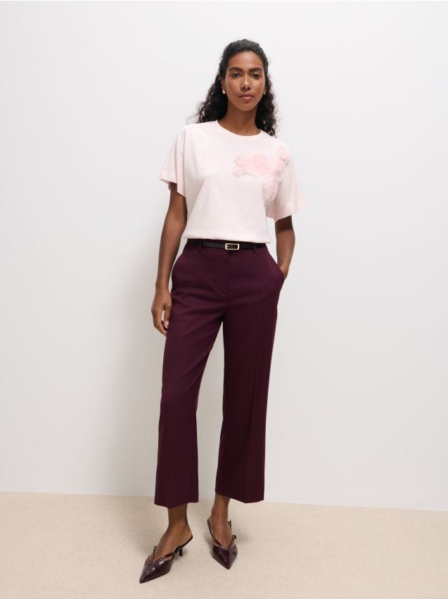 Bluza s cvjetnom aplikacijom - MOHITO