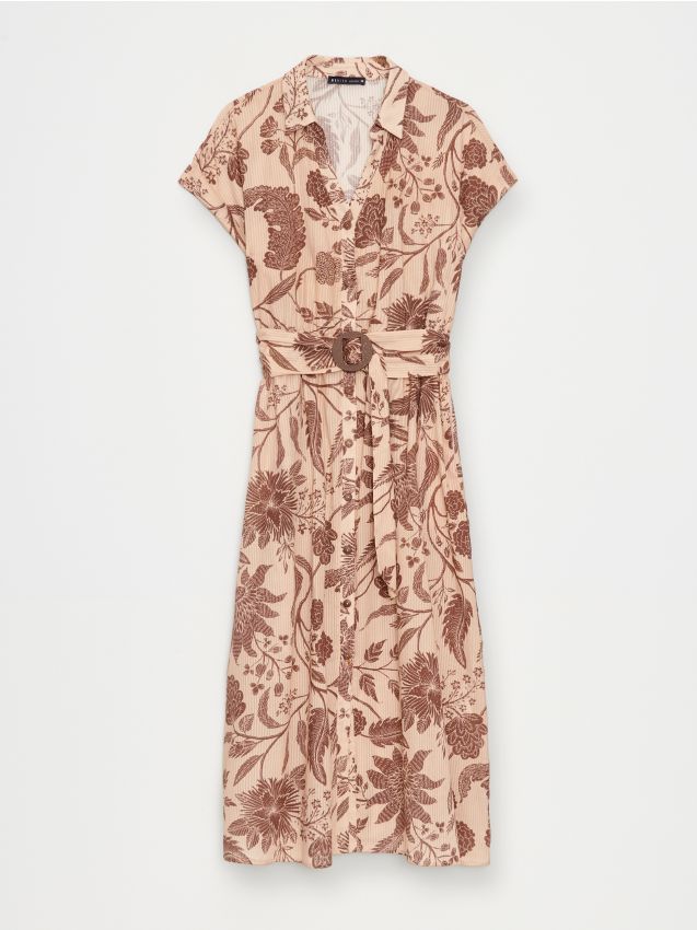 Rochie midi tip cămașă