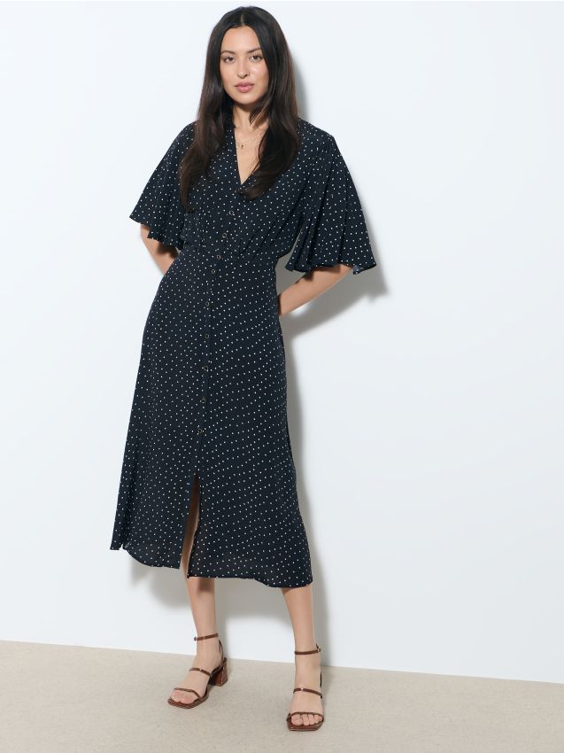 Rochie midi cu puncte