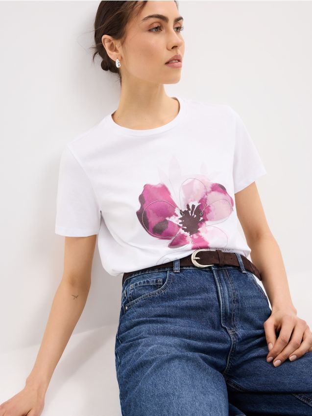 Tricou din bumbac cu imprimeu